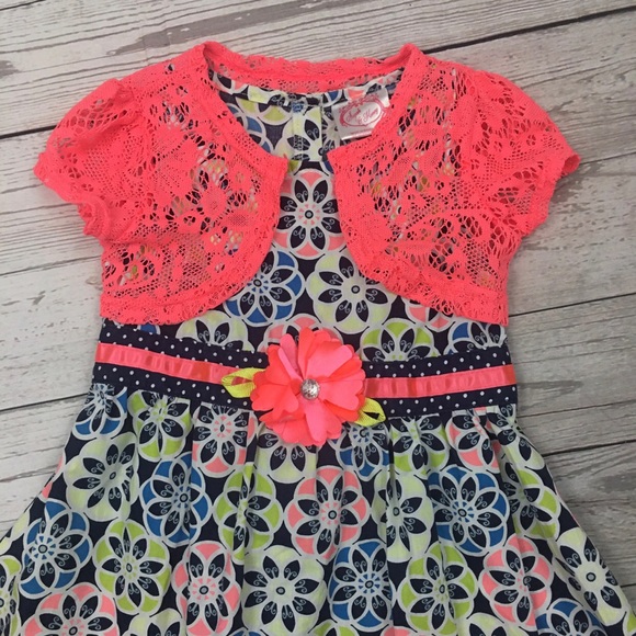 Sugah & Honey Girls 4T Dress With Cardigan - Picture 7 of 16